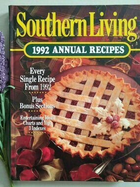 Vintage Southern Living 1992 Annual Recipes Cookbook Hardcover 368 Pgs